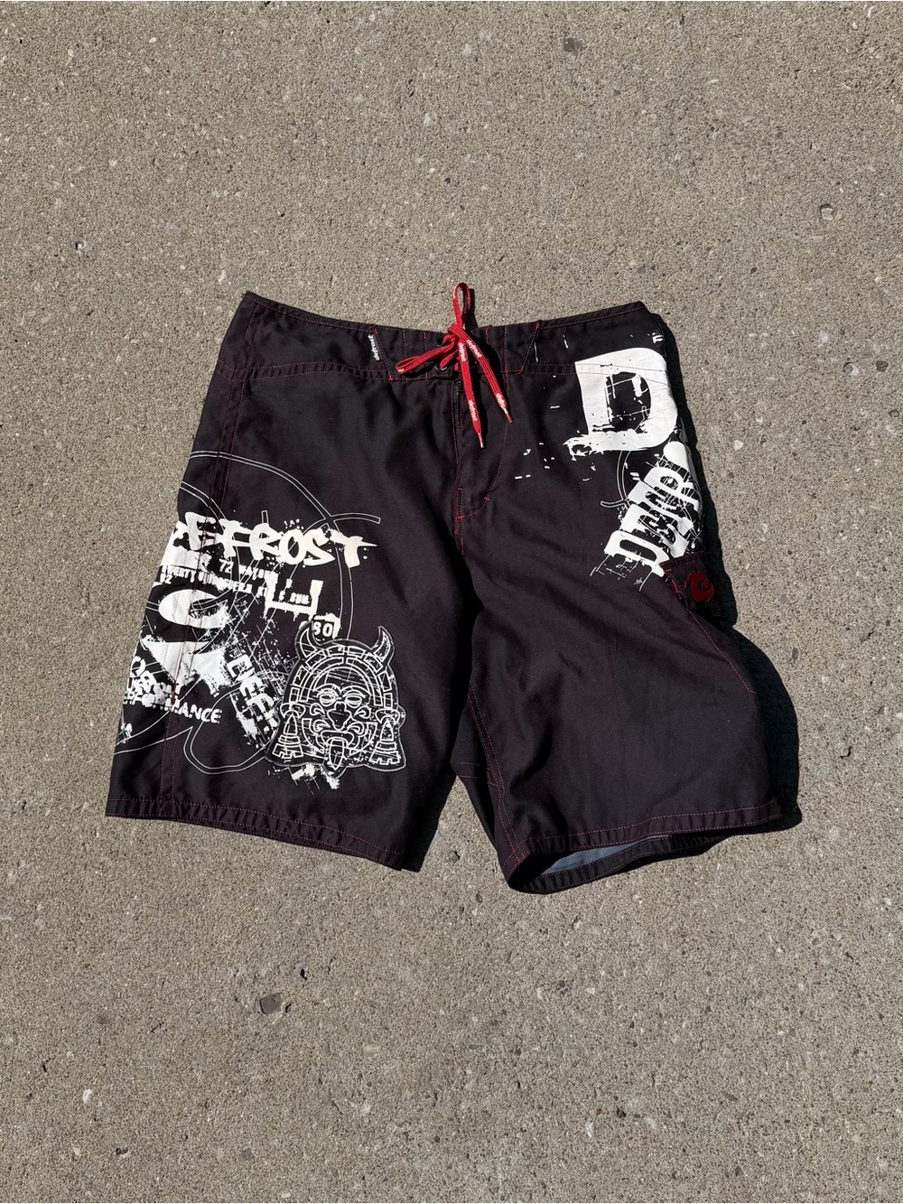 Y2K 2000s boardshort boardies defrost surf skate